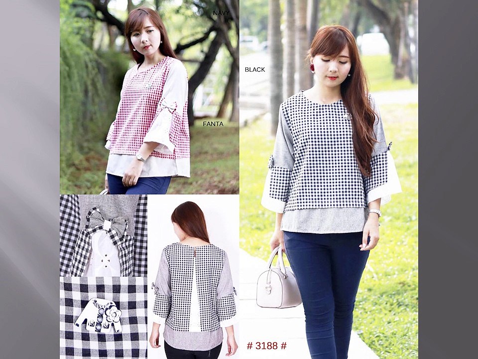 BAJU TERBARU!! WA 0821-1111-2055, Baju Kuliah Hitam Putih