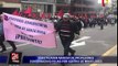Investigarán protesta de maestros que portaban banderas rojas en Miraflores