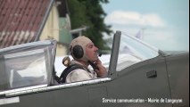 Spitfire crashes on take off at French air display - pilot and spectator hurt. (Two videos.)