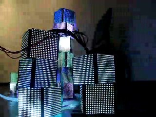 Mô phỏng tòa nhà trang trí module led