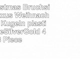 WeRChristmas Bruchsichere Luxus Weihnachtsbaum Kugeln plastik BronzeSilverGold 48 Piece