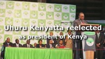 Uhuru Kenyatta reelected as president of Kenya