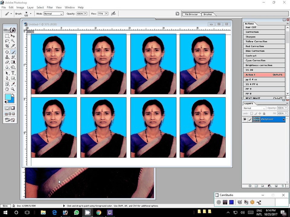 How To Create A Photoshop Passport Size Photo Background Chang Kya Kre Kaise Banaye hindi Me Jane