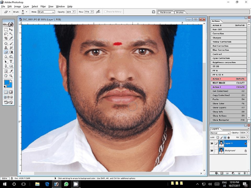 How To Create A Photoshop Passport Size Photo Background Chang Kya Kre Kaise Banaye hindi Me Jane