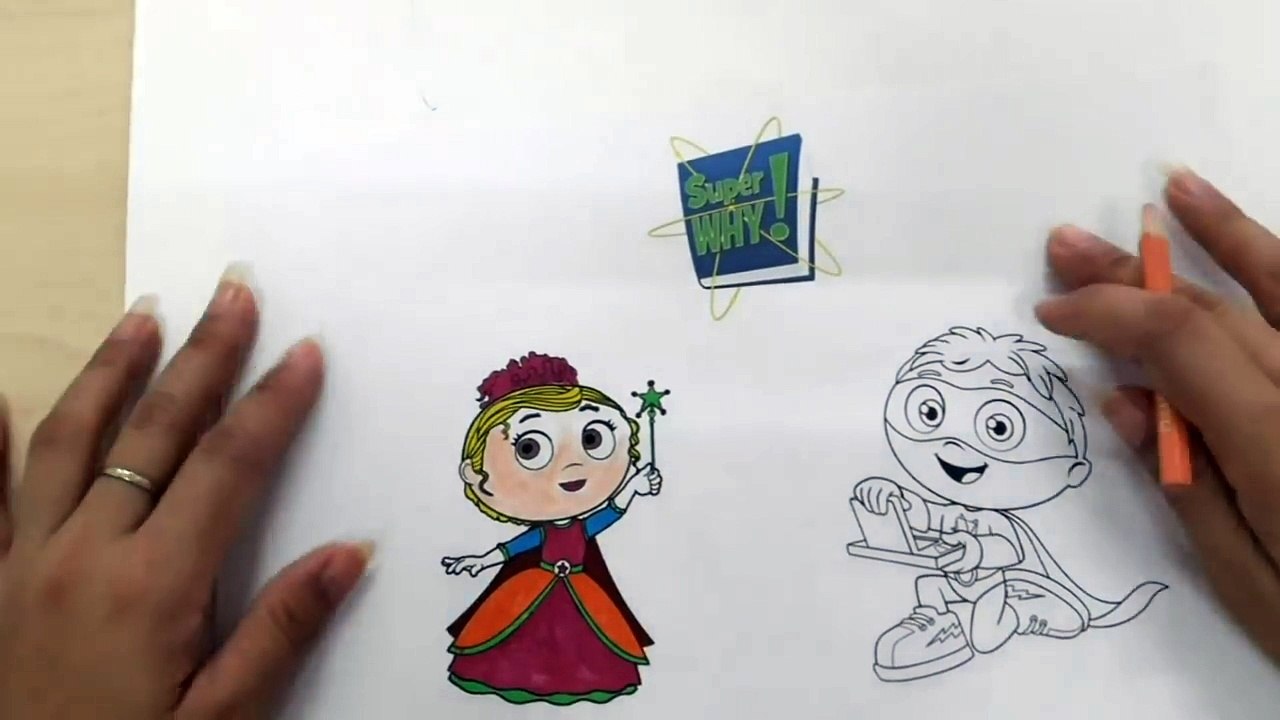 Learn To Draw Superwhy Coloring Book for Kids Learning Paint with Colored Markers