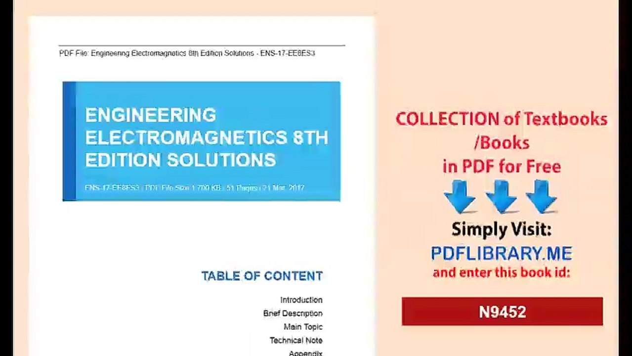 Engineering Electromagnetics 8th Edition Solutions