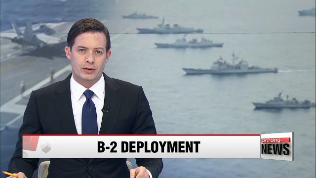 U.S. Air Force sends B-2 stealth bomber over Pacific Ocean