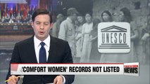 UNESCO postpones listing of 'comfort women' documents for archive preservation