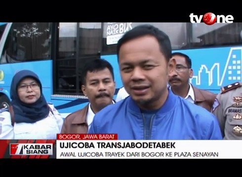 Ujicoba Transjabodetabek Trayek Bogor-Plaza Senayan