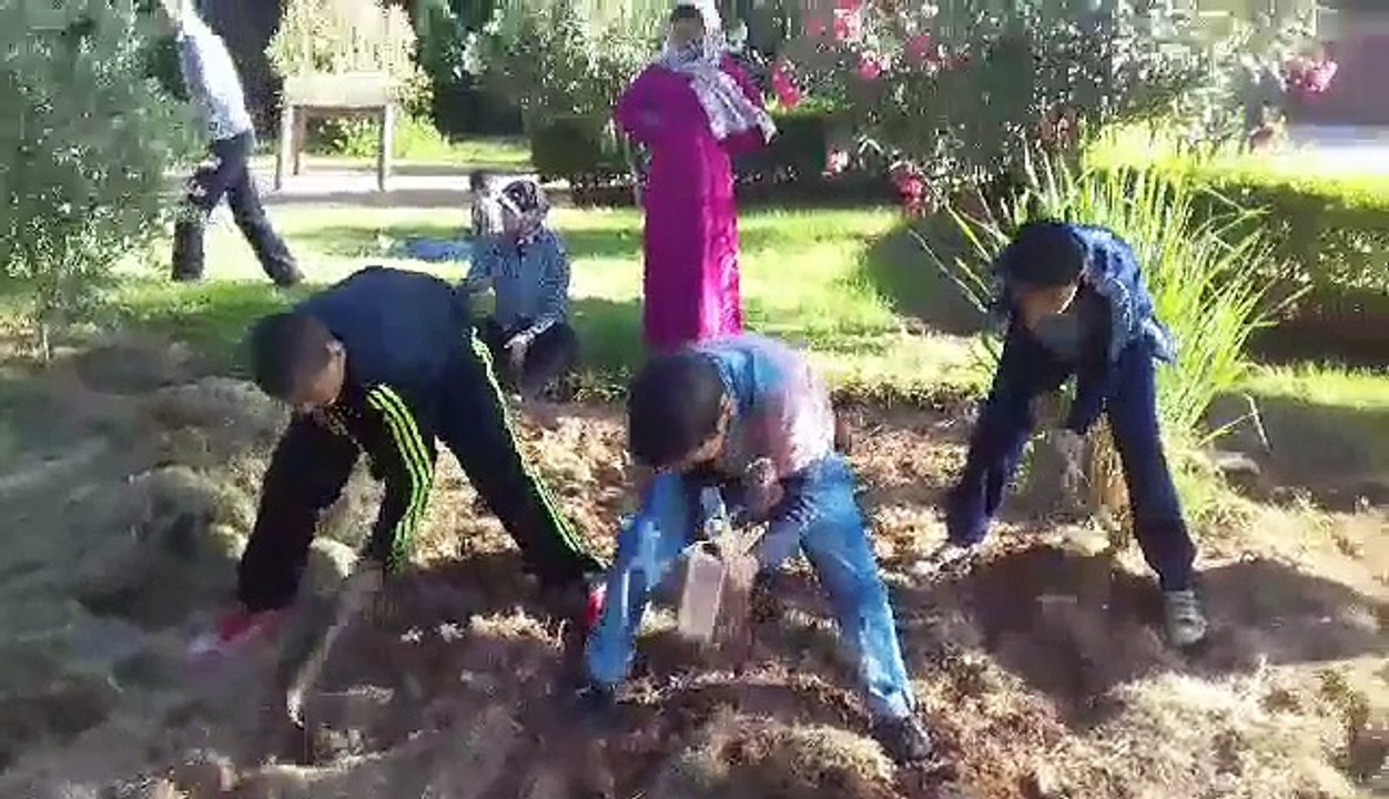 Quatre ardents jardiniers !