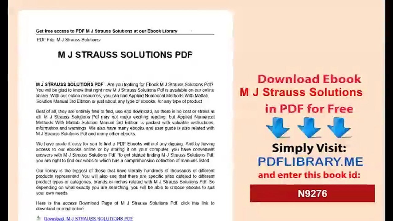 M J Strauss Solutions