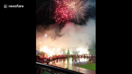 BEST FOOTAGE: Sarajevo Ultras unleash fireworks at 30th anniversary game