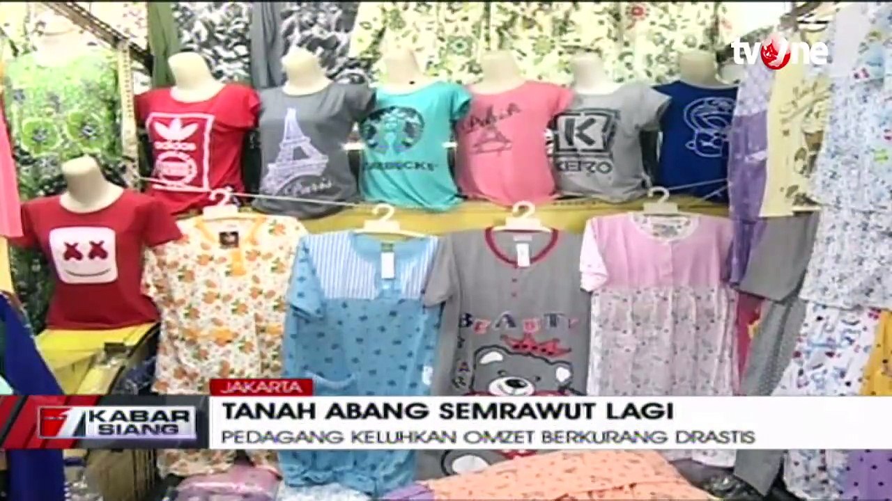 Berbagai Alasan Pedagang Blok G Pasar Tanah Abang 'Turun' ke Trotoar