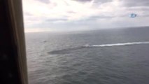 Şile Açıklarında Radarda Kaybolan Kargo Gemisini Arama Çalışmaları Kamerada