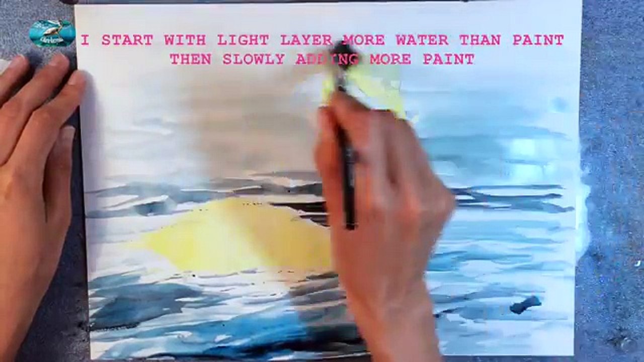 Watercolor Flamingo Painting Demonstration