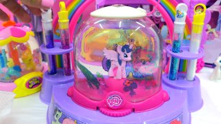 My Little Pony Rainbow Dash , Twilight Glitter Water Globe Maker MLP Playset
