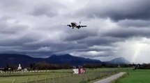 Plane tries to land in Austria storm takes off again  Austrias Salzburg airport