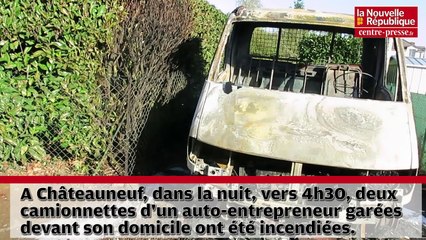 VIDEO. Châtellerault : Qui a incendié chez lui les camionnettes d'un auto-entrepreneur ?