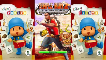 Talking Pocoyo Mirroring Vs Temple Run 2,Zack Wonder ROMEO Frozen shadows Gameplay make for Kid #12