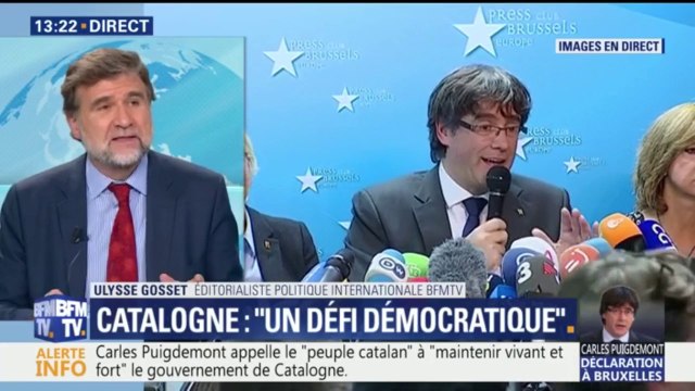 Je suis à Bruxelles pour agir en toute liberté et sécurité , assure Carles Puigdemont
