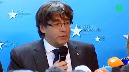 "No estoy buscando asilo político", la comparecencia íntegra de Puigdemont en Bruselas