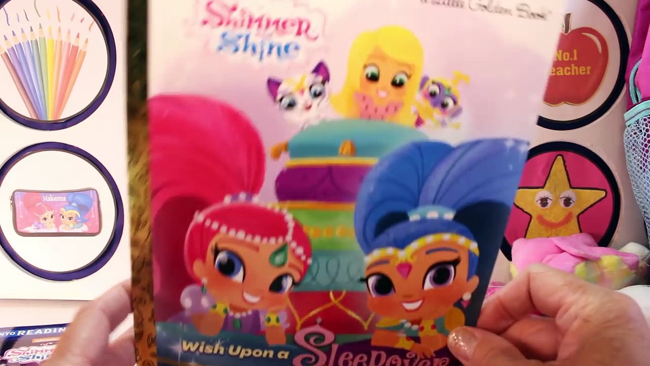 SHIMMER AND SHINE Back to School Game | Genie Surprise Toys Blind Boxes Spin Wheel Games for Kids