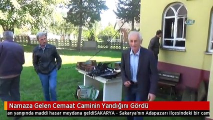Namaza Gelen Cemaat Caminin Yandığını Gördü