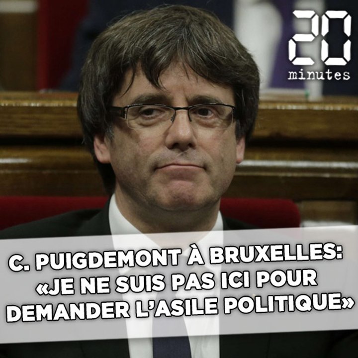 Carlos Puigdemont à Bruxelles: «Je ne suis pas ici pour demander l'asile politique»