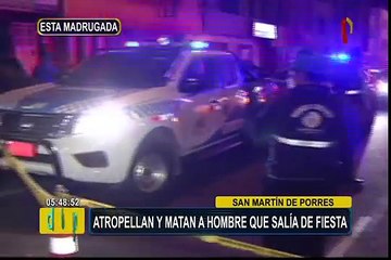 SMP: conductor en aparente estado de ebriedad atropella y mata a peatón