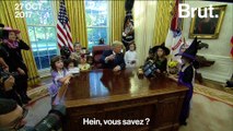 Donald Trump reçoit des enfants de journalistes pour Halloween