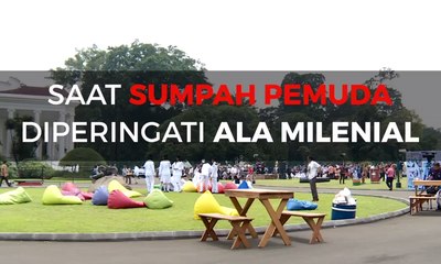 Wow! Sumpah Pemuda Dirayakan ala Milenial