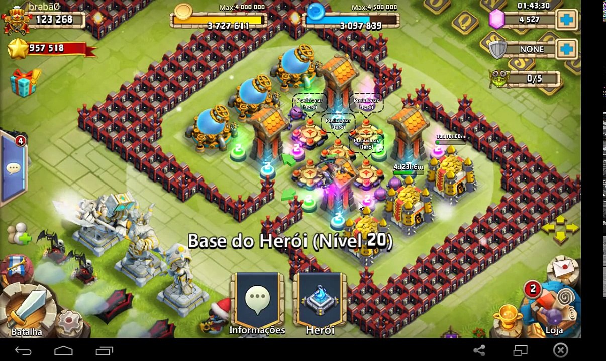 Brabão HBM Desafio 1 .J. (Embate do Castelo: Castle Clash)