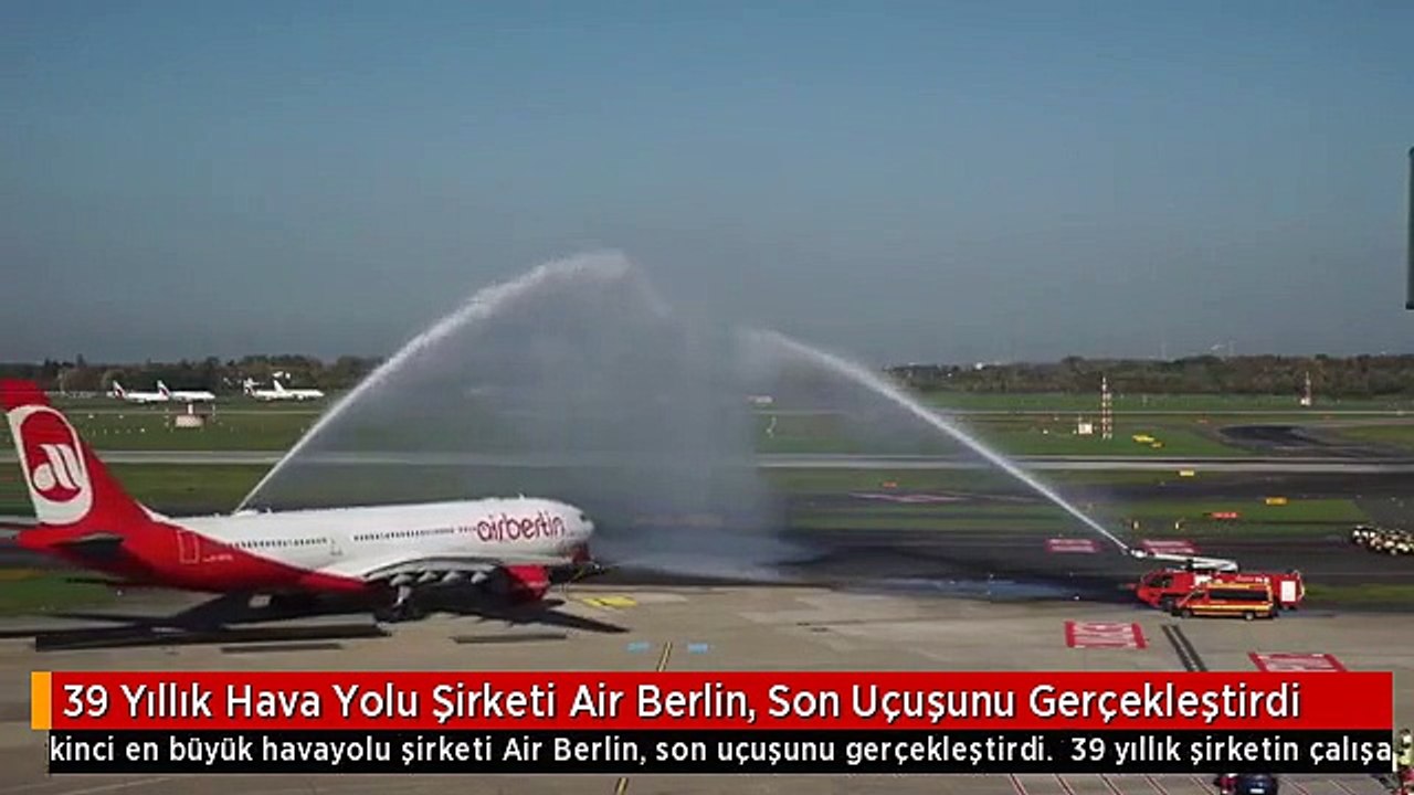 39 Yıllık Hava Yolu Şirketi Air Berlin, Son Uçuşunu Gerçekleştirdi