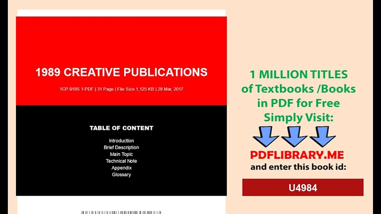 1989 Creative Publications