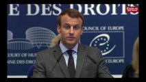 Macron devant la CEDH: « On ne sert pas la cause des réfugiés (...) en se refusant au renvoi »