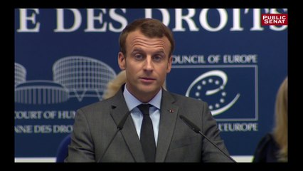 Macron devant la CEDH: « On ne sert pas la cause des réfugiés (...) en se refusant au renvoi »