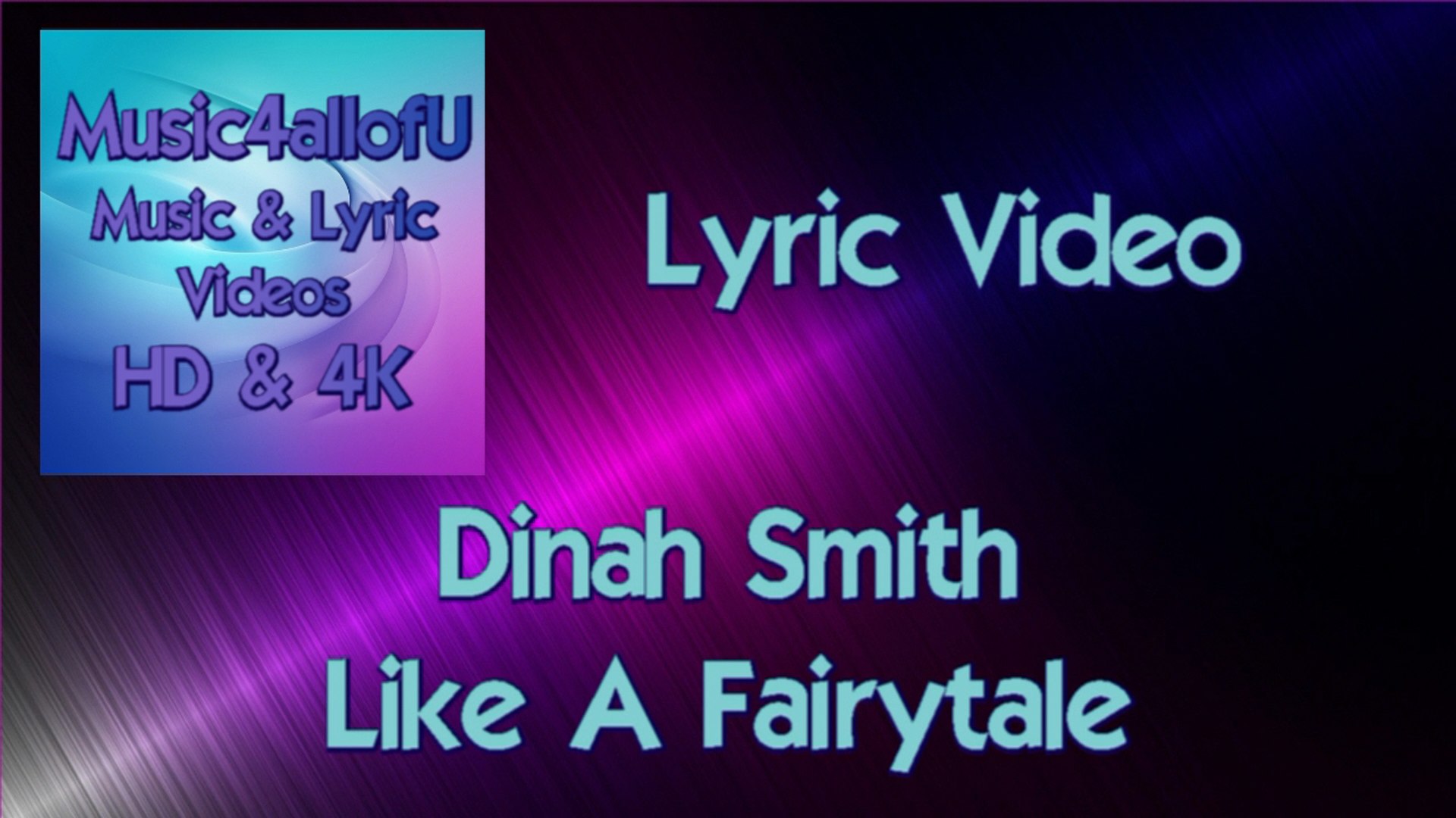 Hd Music Lyric Video Like A Fairytale Is A Modern Country Track