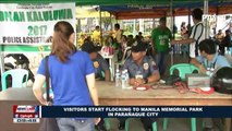 Visitors start flocking to Manila Memorial Park in Parañaque City