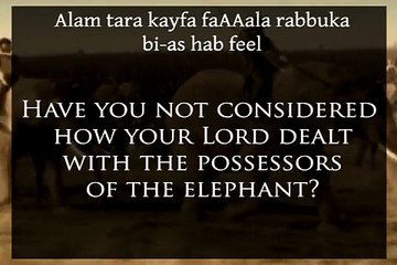 Holy Quran (Koran): Al-Fil [The Elephant]