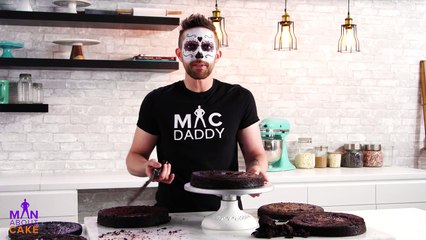 #CakeSlayer Halloween: SUGAR SKULL CAKE | Man About Cake with Joshua John Russell