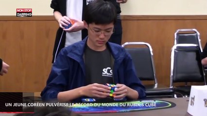 Un jeune Coréen pulvérise le record du monde du Rubik's Cube (Vidéo)