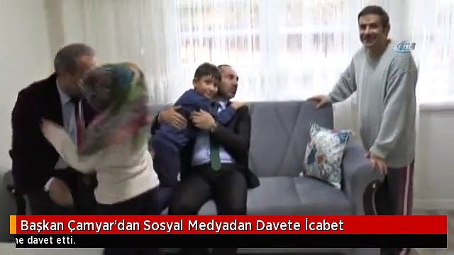 Başkan Çamyar'dan Sosyal Medyadan Davete İcabet