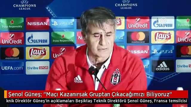 Şenol Güneş: Maçı Kazanırsak Gruptan Çıkacağımızı Biliyoruz