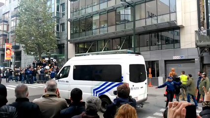 Crowds Demonstrate Outside Venue as Puidgement Holds Press Conference