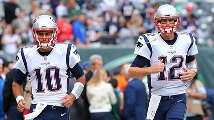 Tom Brady reacts to the Jimmy Garoppolo trade