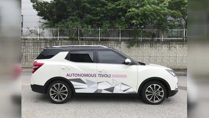 쌍용차, 자율주행 차 임시운행 허가 취득 / YTN
