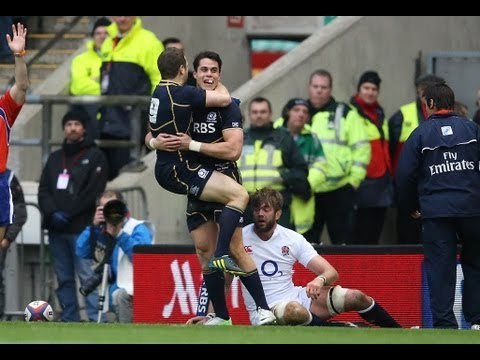 Look back at the tries of 2013: Sean Maitland England v Scotland 02 Feb 2013