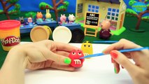 Свинка Пеппа Веселая Школа Лепим из пластилина Плей До Эмемдемс M&Ms & Play Doh