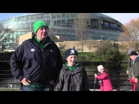 Father takes Son to first RBS 6 Nations game