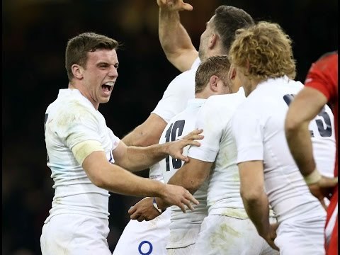 George Ford kicks match clinching penalty, Wales v England, 06th Feb 2015